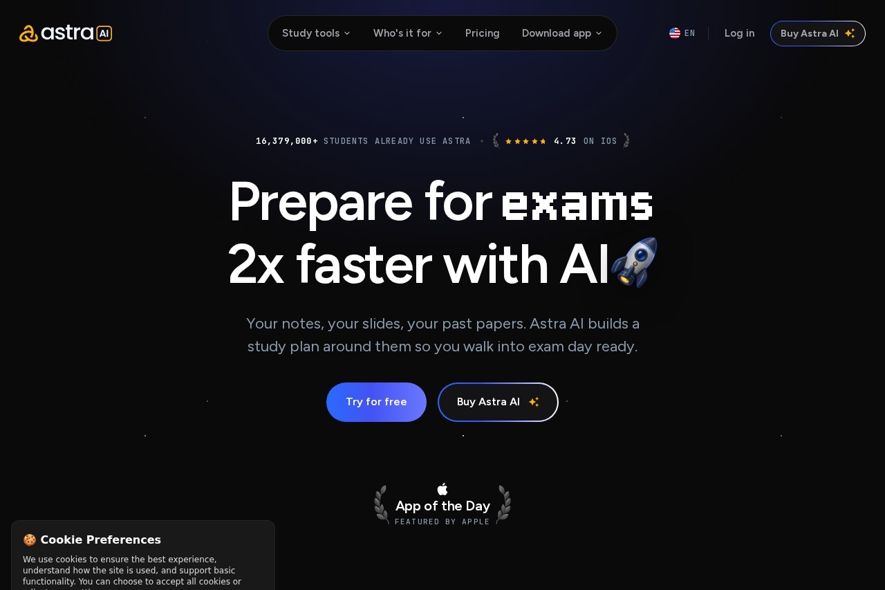 Astra AI screenshot