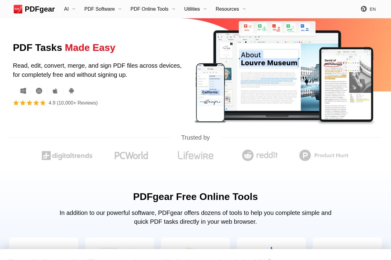 PDFgear screenshot