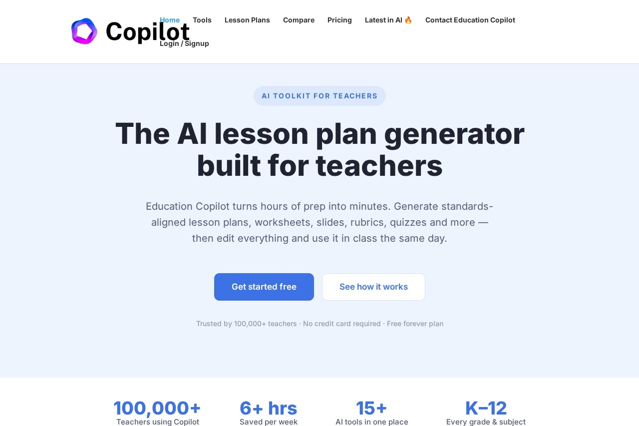 Education Copilot screenshot