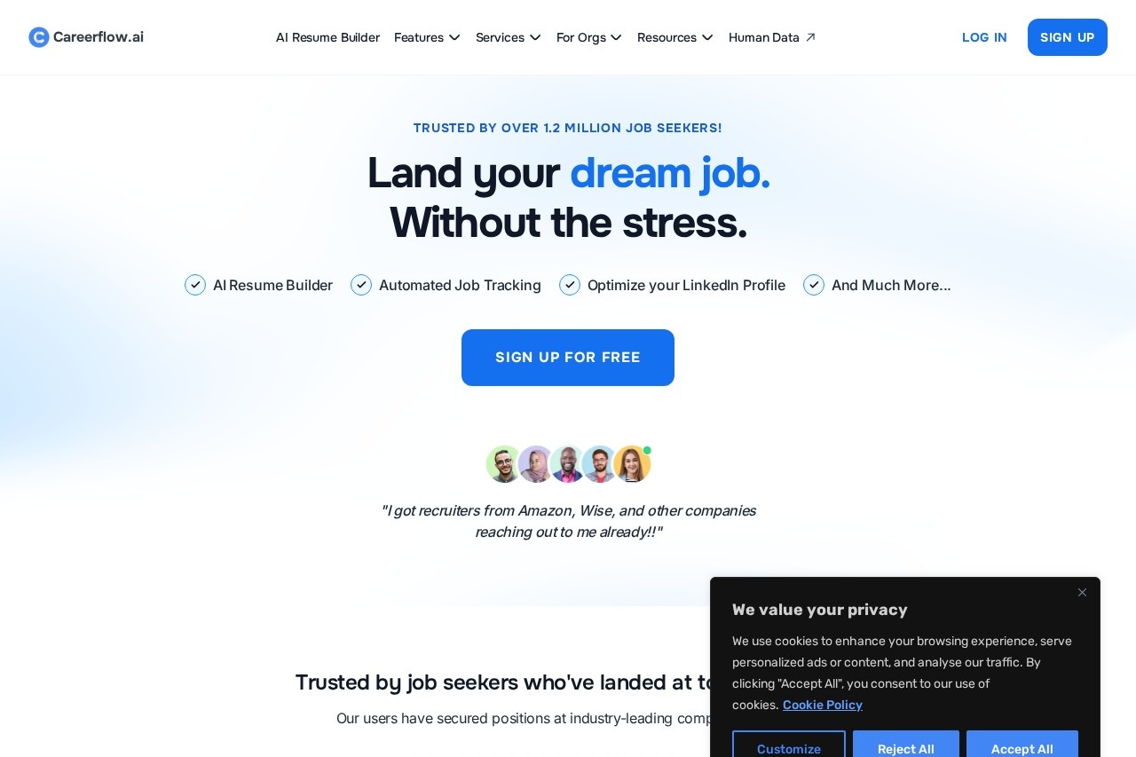 Careerflow screenshot