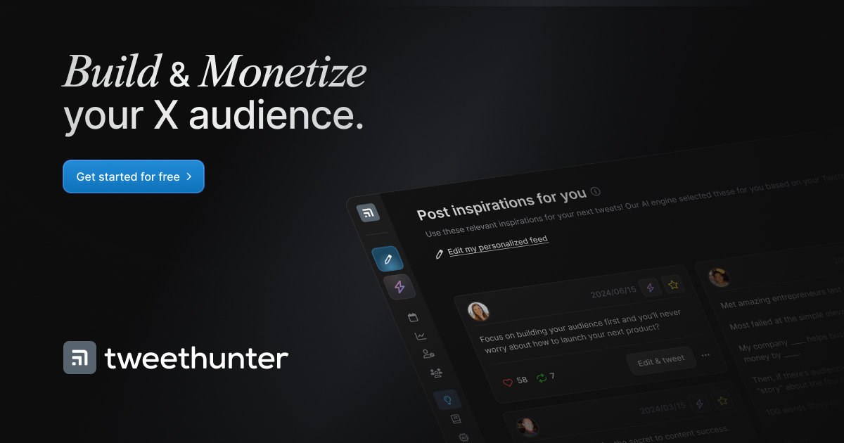 Tweet Hunter screenshot
