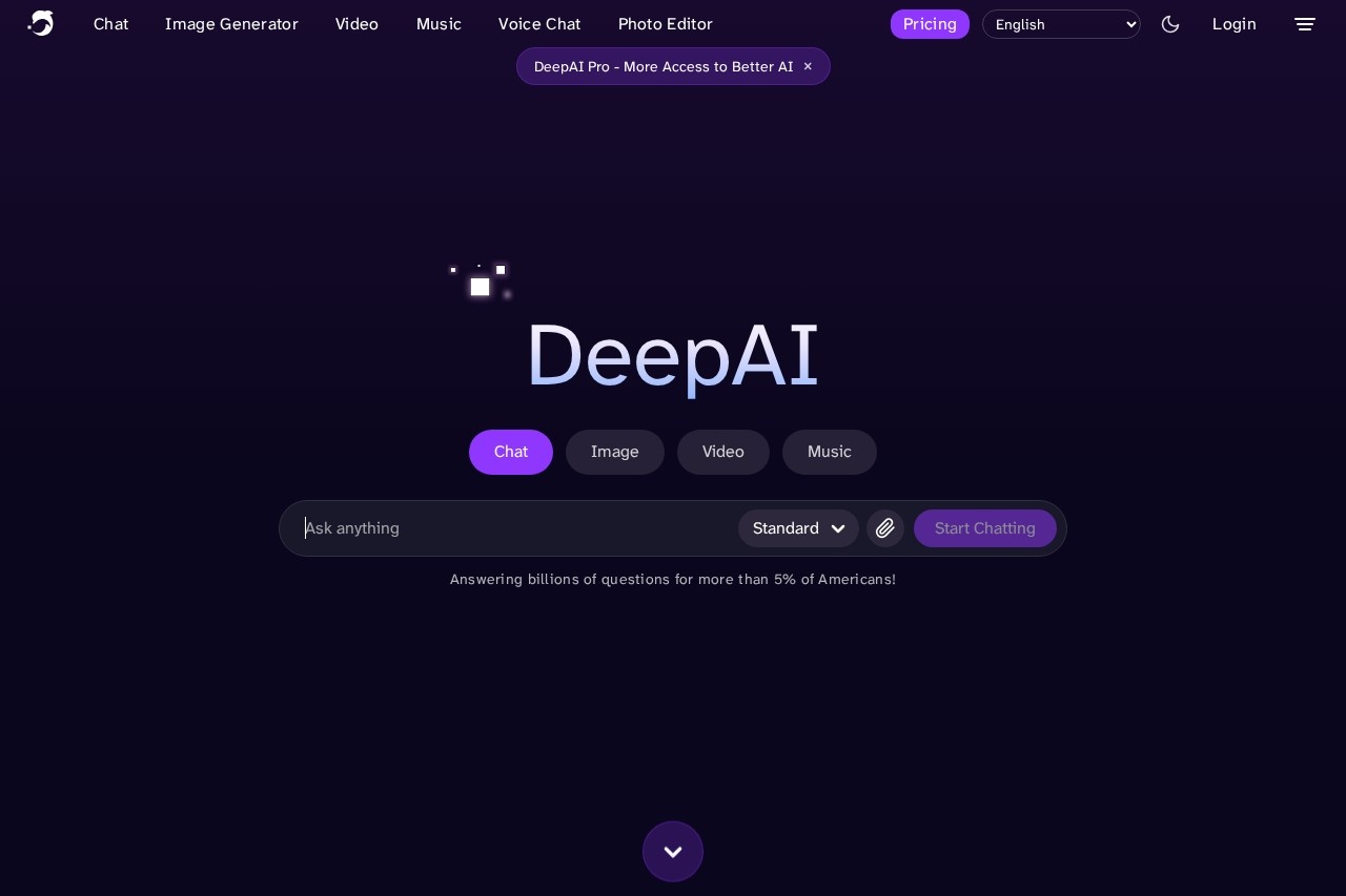 DeepAI screenshot