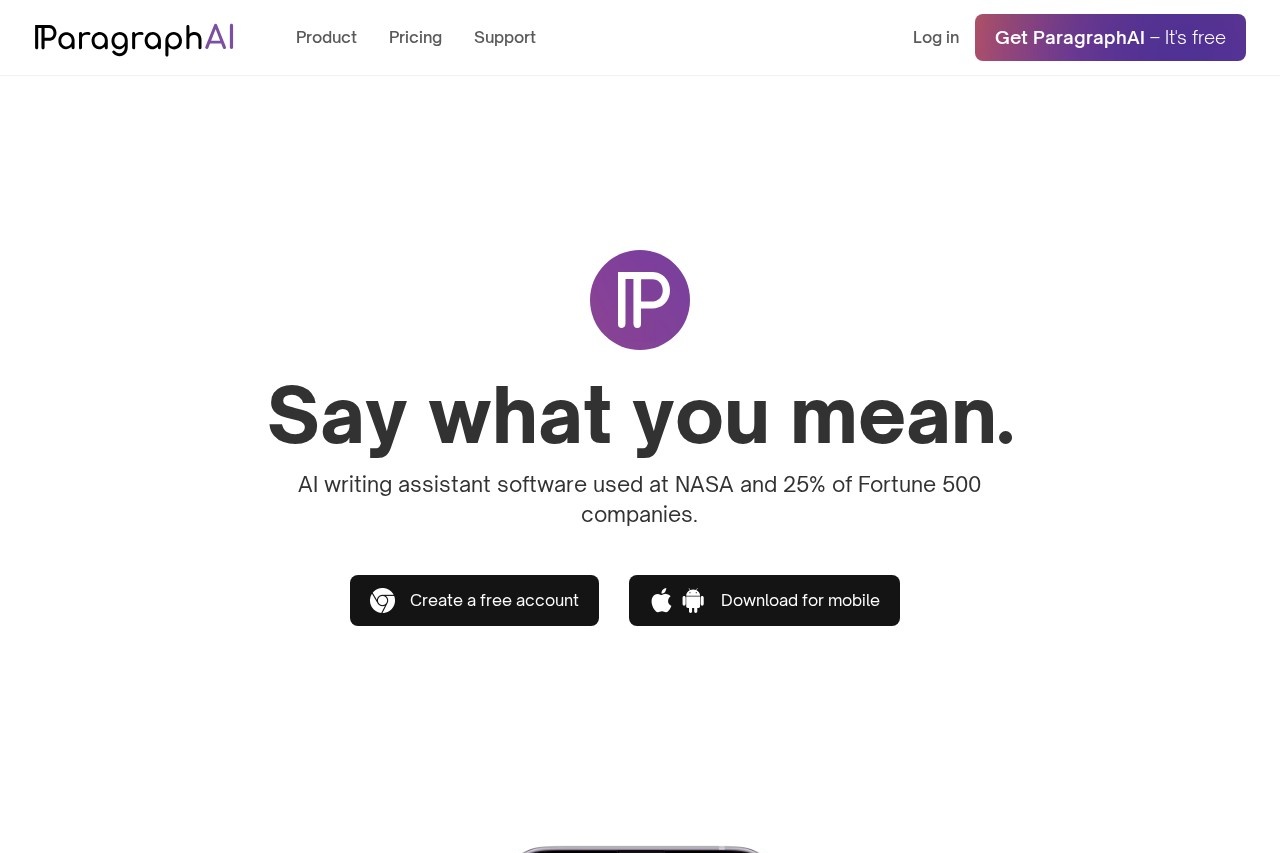 ParagraphAI screenshot