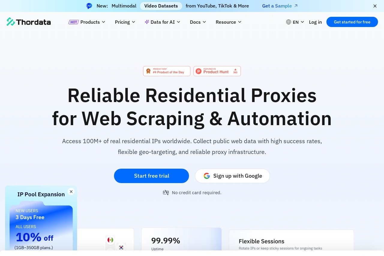 Thordata screenshot