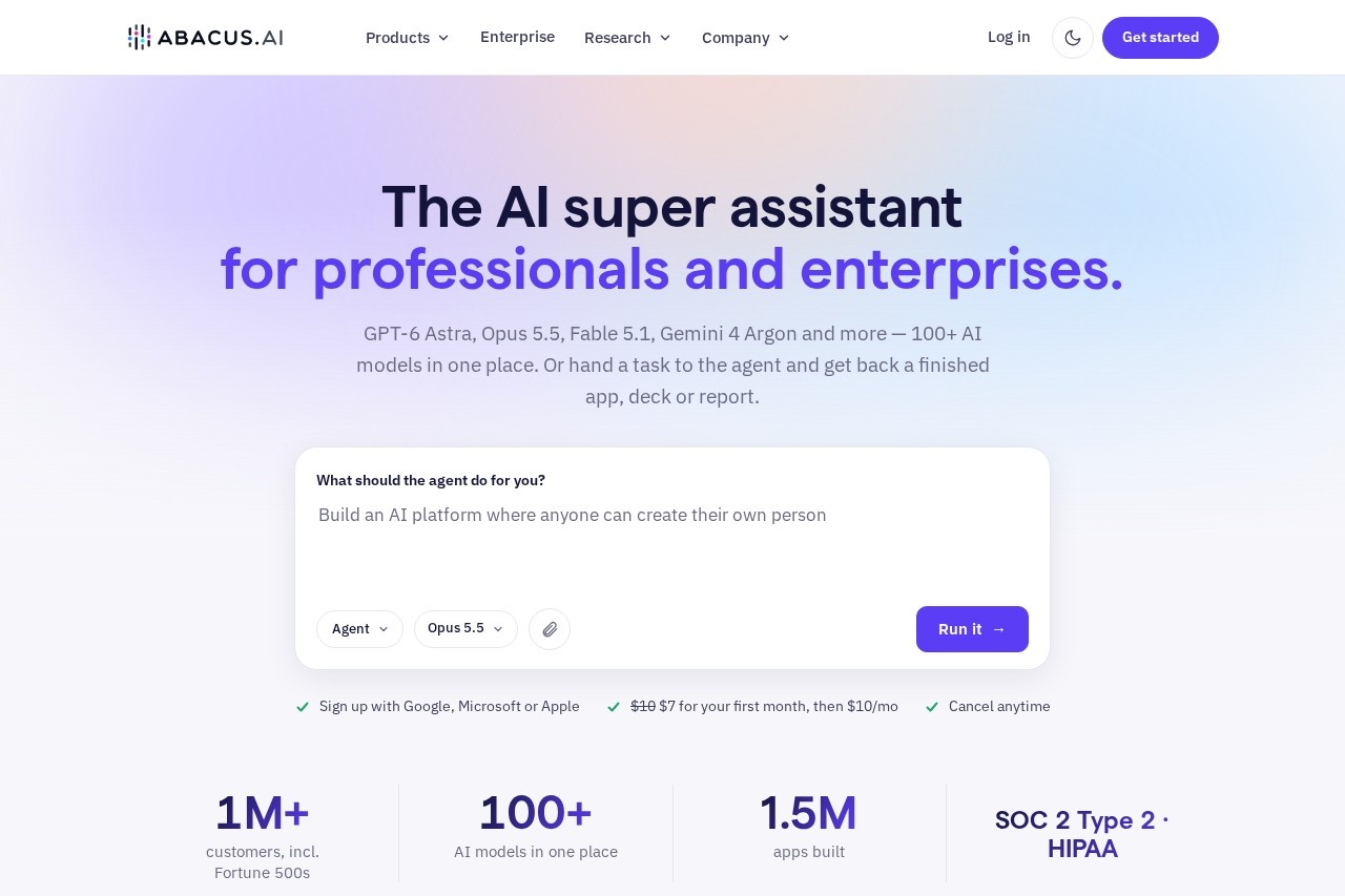 Abacus.AI screenshot