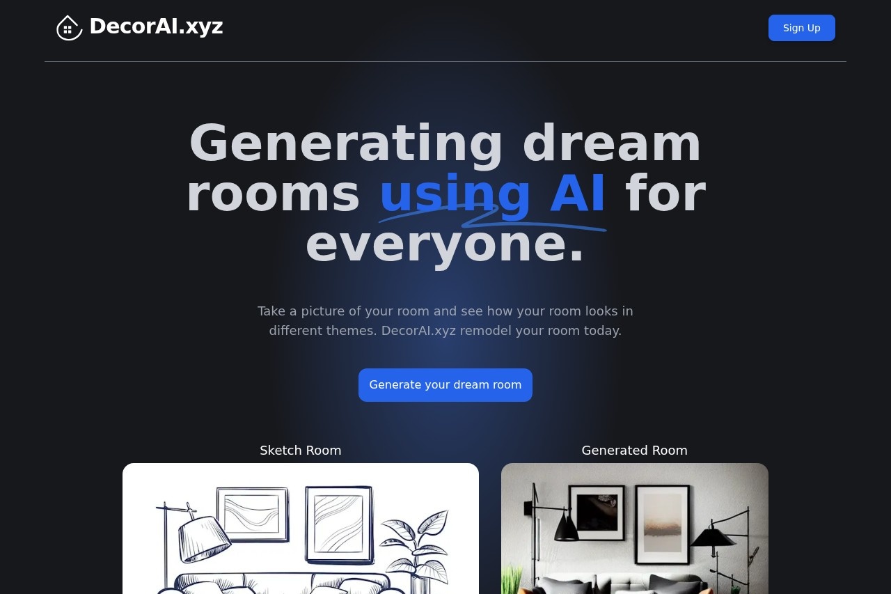 DecorAI.xyz screenshot