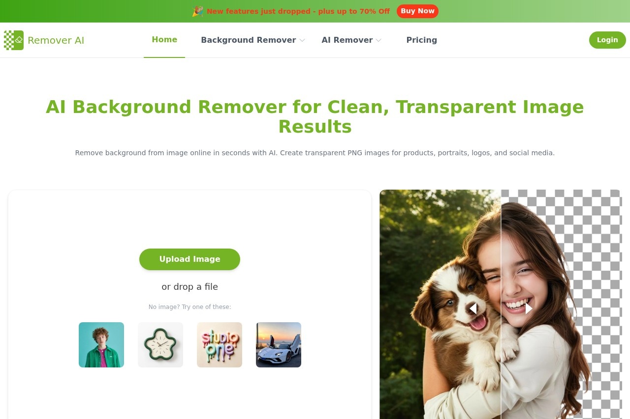 Remover AI screenshot