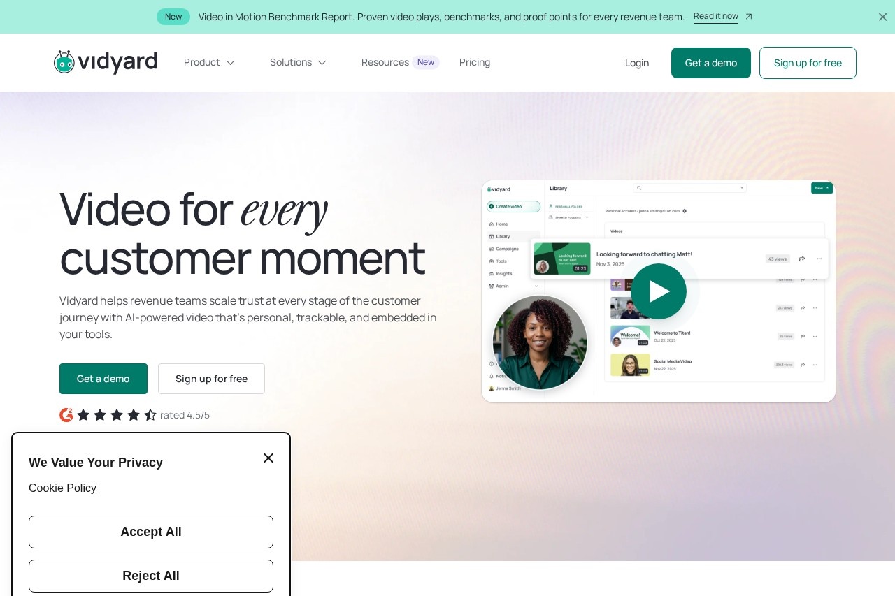 Vidyard screenshot