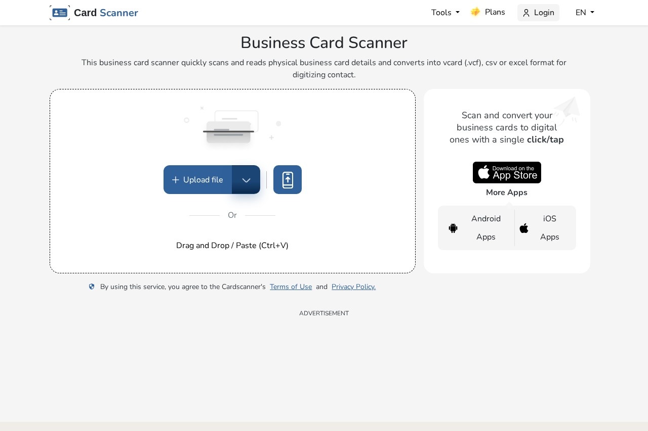 Business Card Scanner screenshot