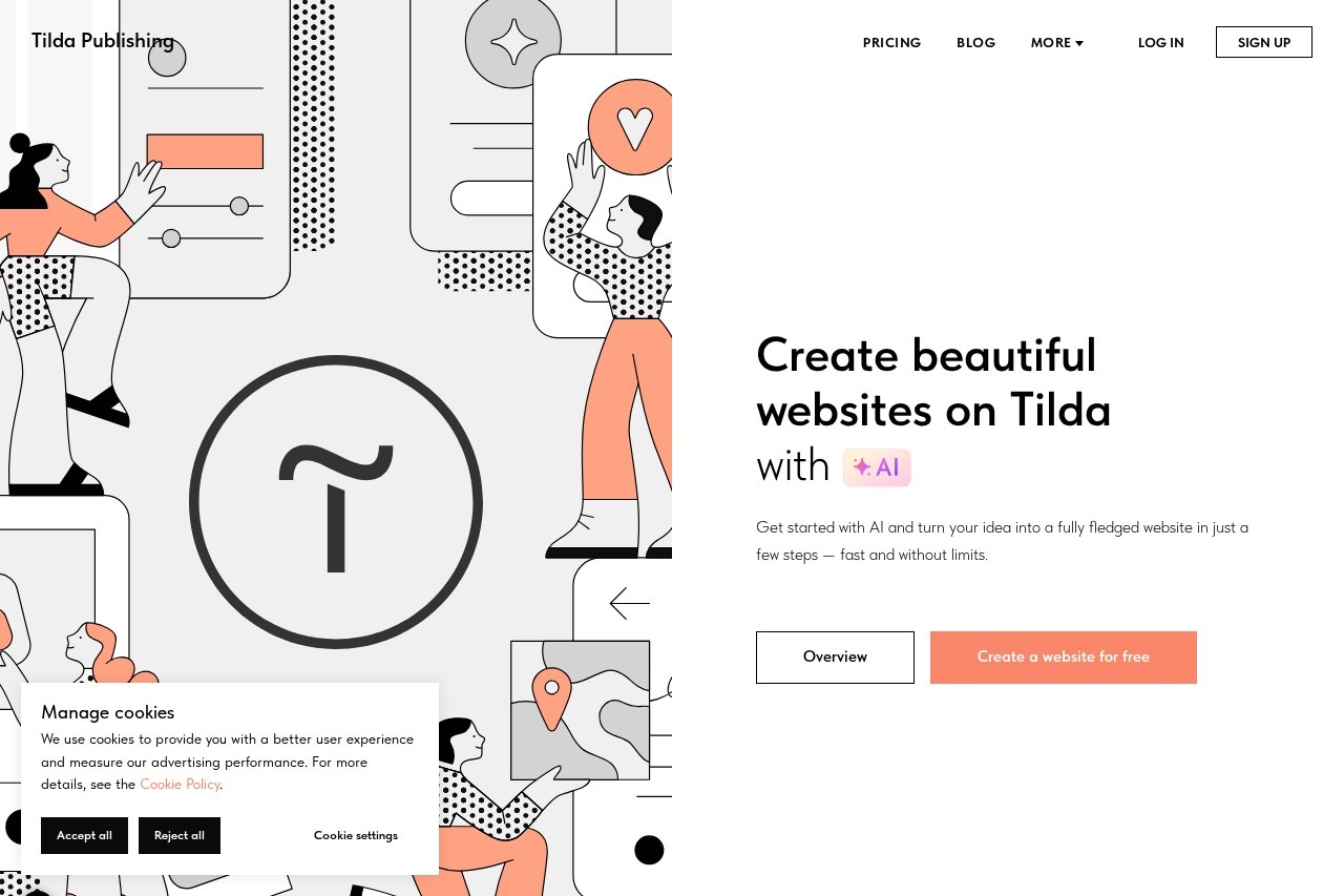 Tilda Publishing screenshot