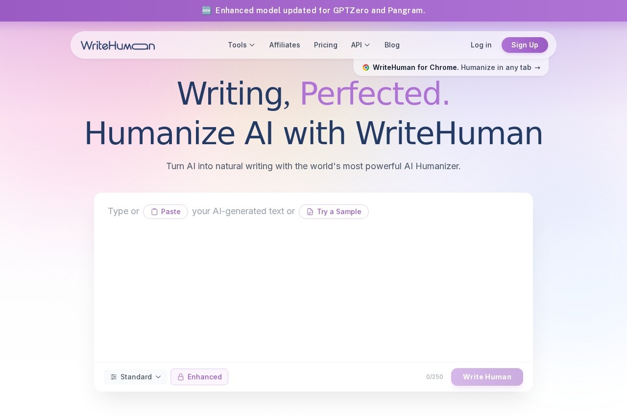 WriteHuman screenshot