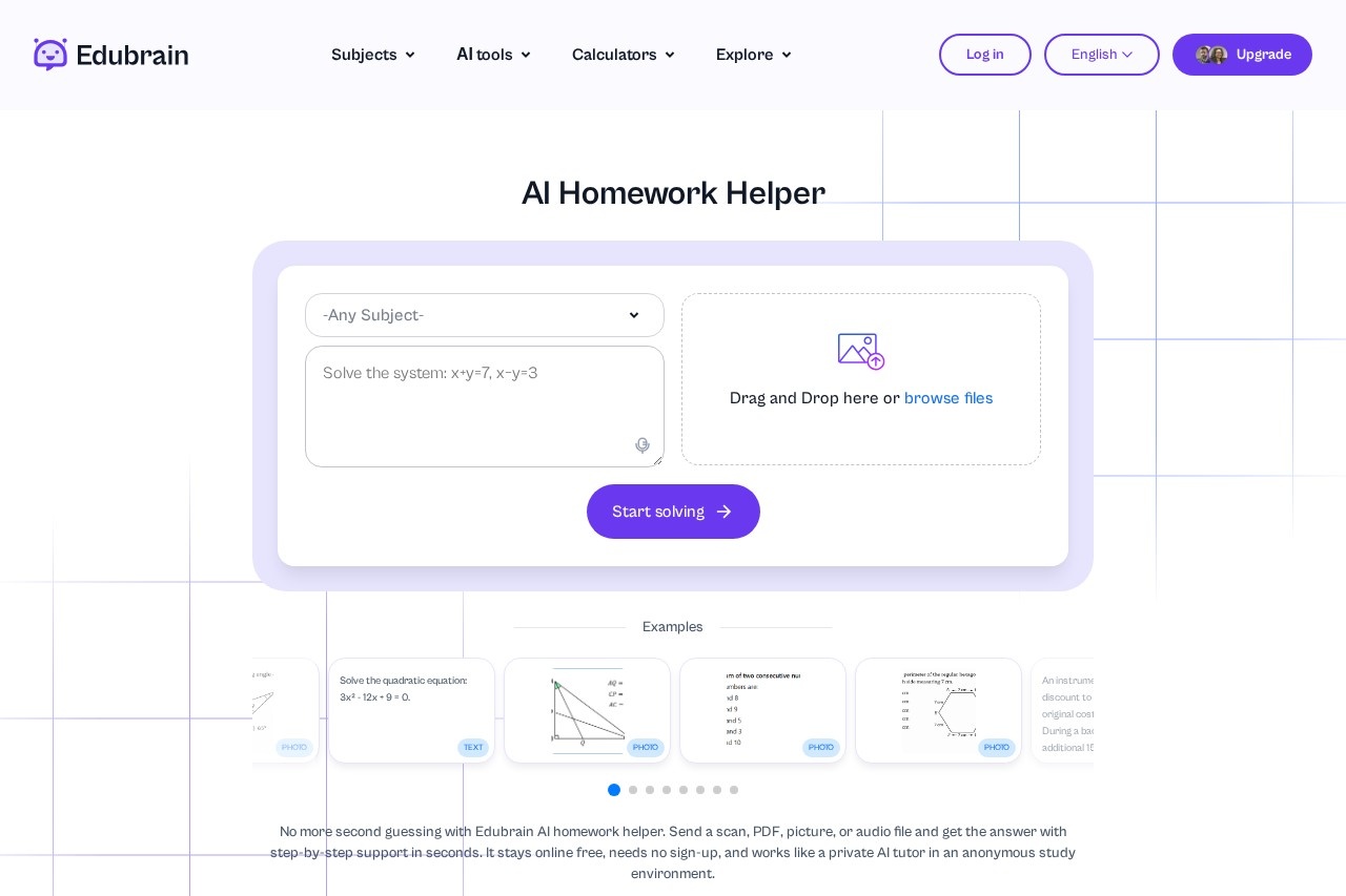 Edubrain AI Homework Helper screenshot