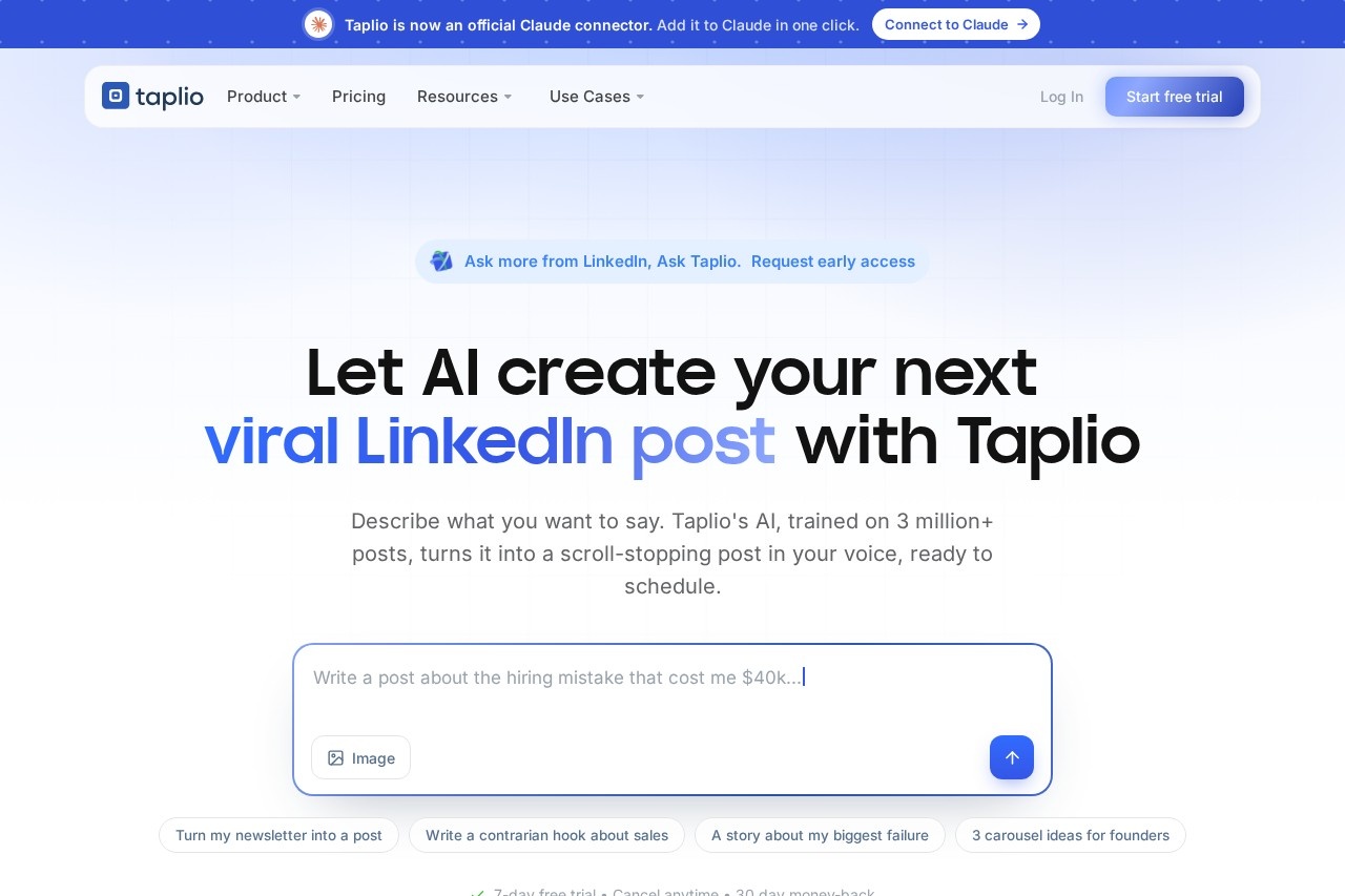 Taplio screenshot