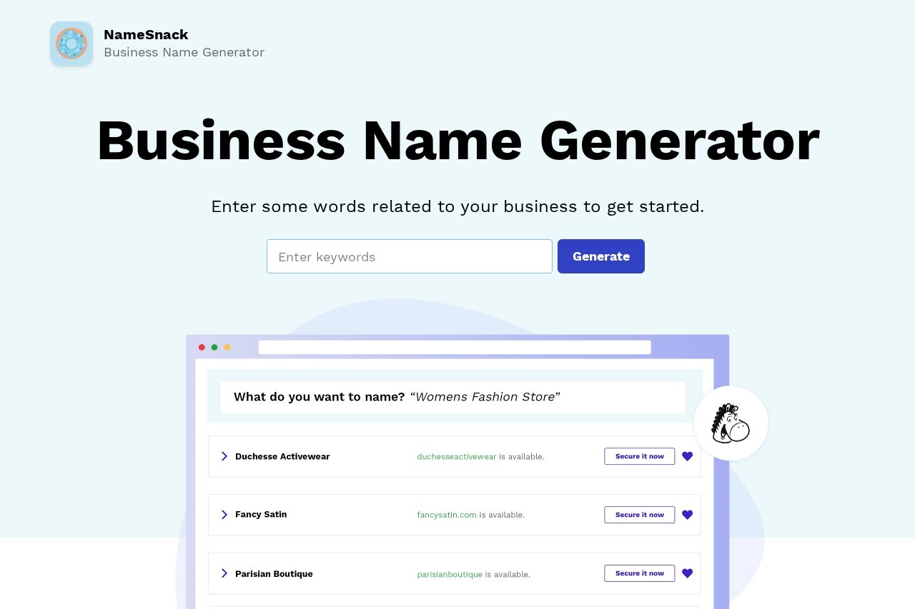 NameSnack screenshot