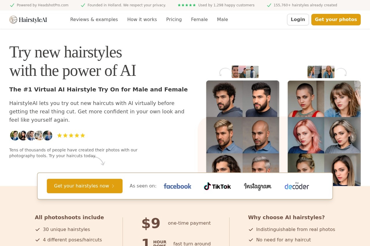 Hairstyle AI screenshot