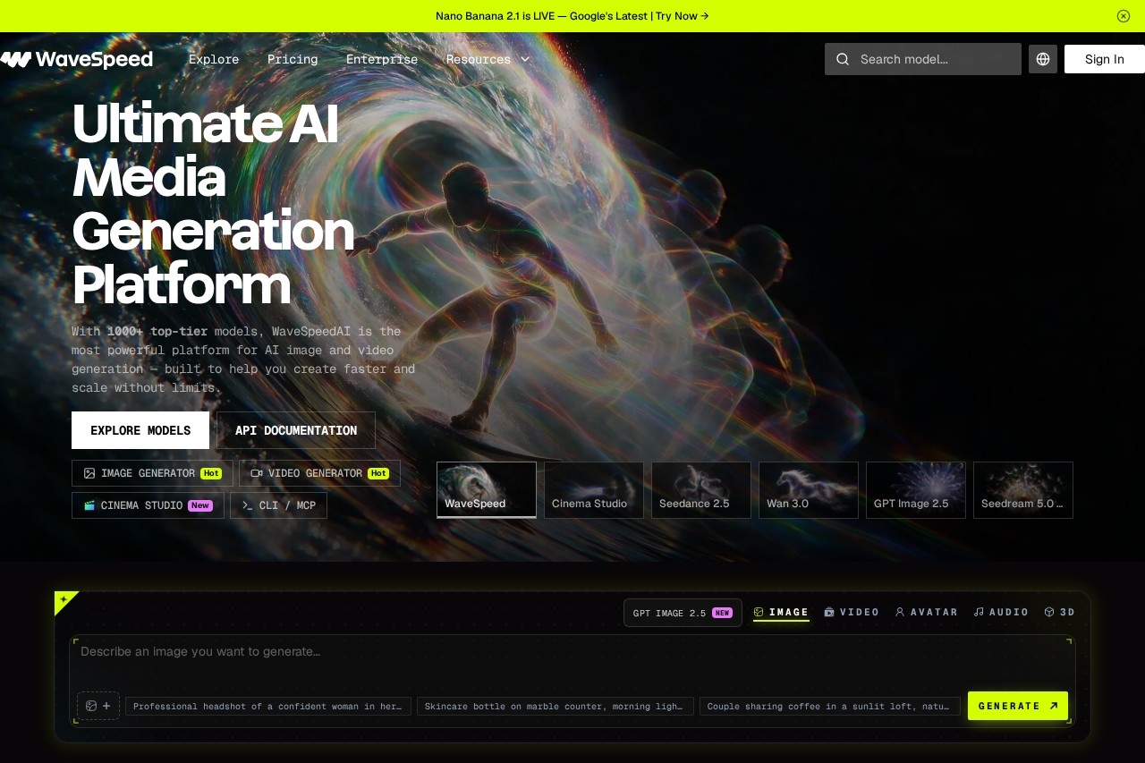 WaveSpeedAI screenshot