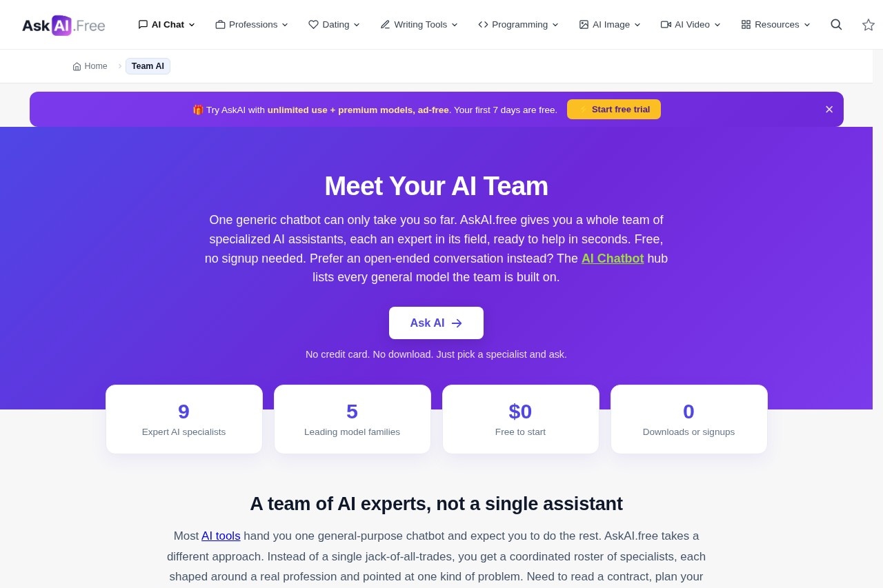 TeamSmart AI screenshot