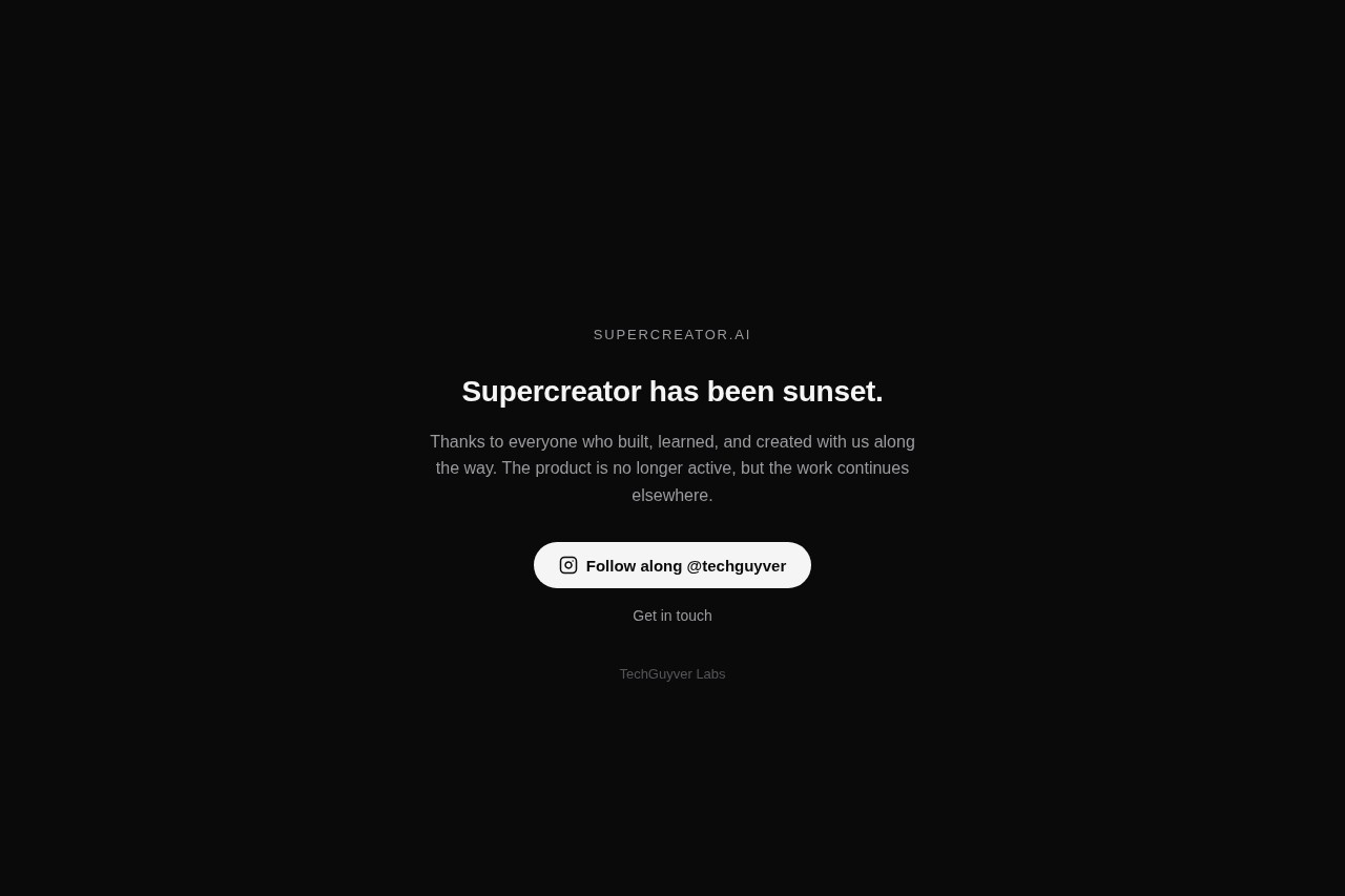 Supercreator screenshot