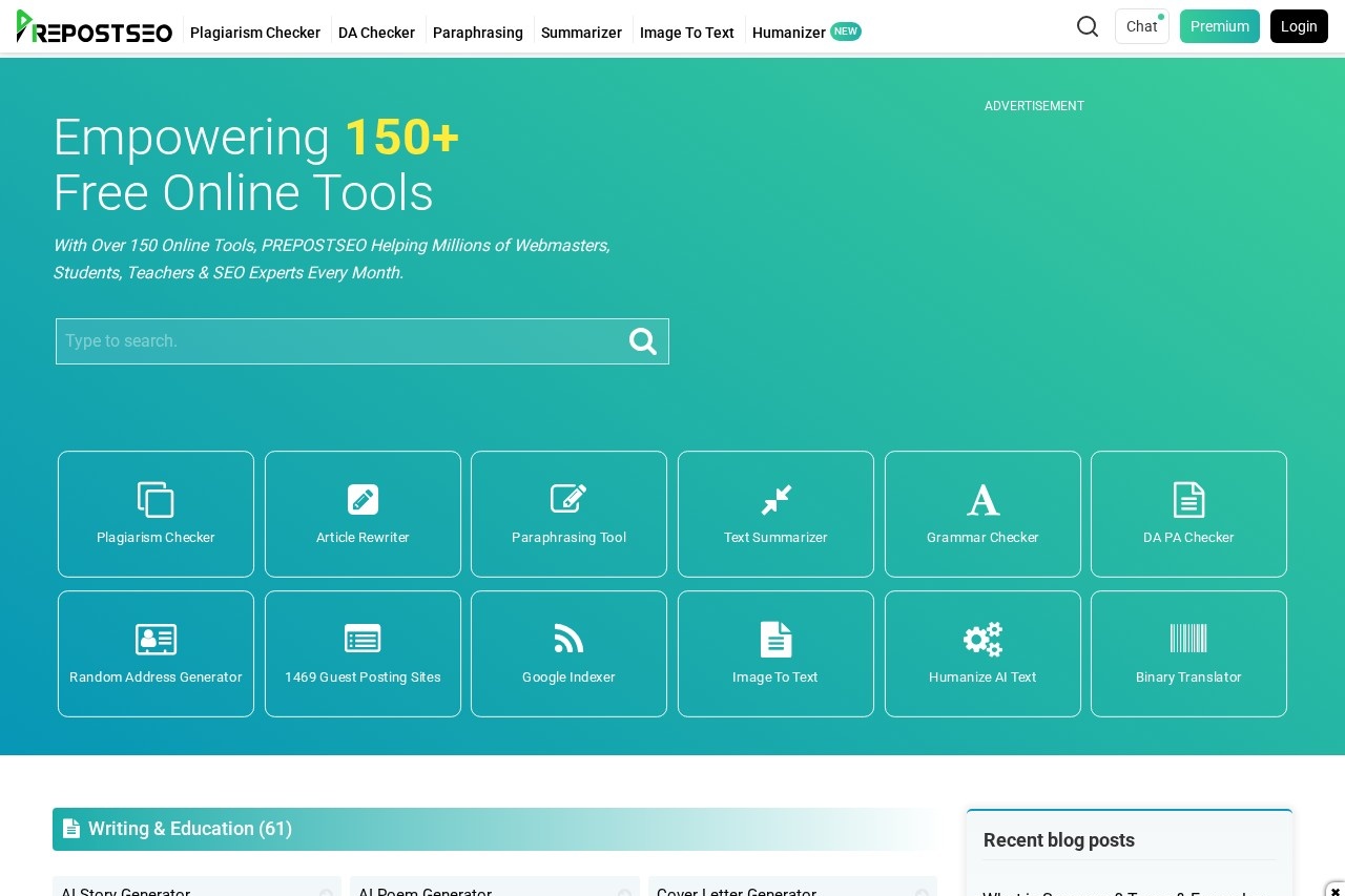 Prepostseo screenshot