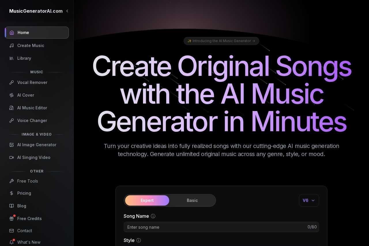 AI Music Generator screenshot