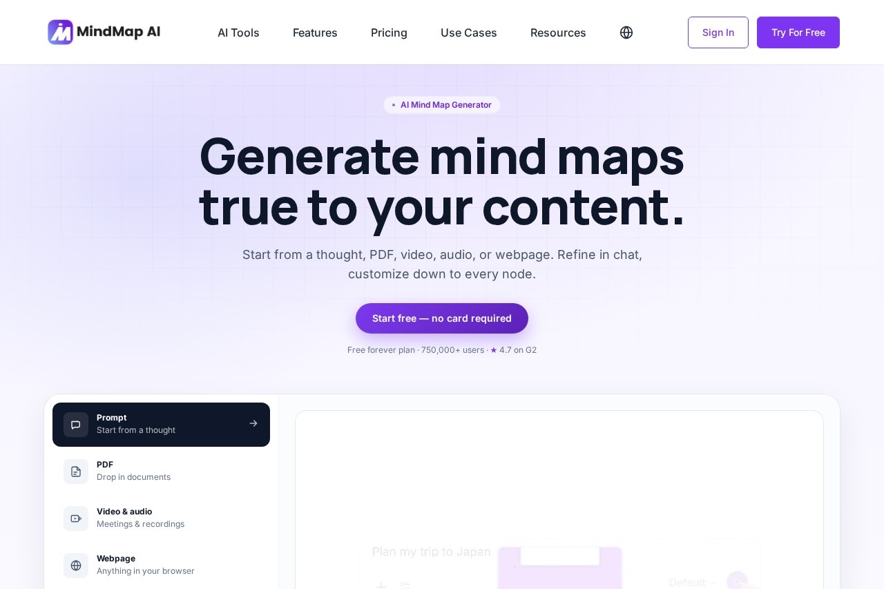 MindMap AI 截图