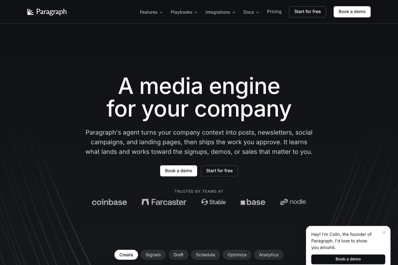 Paragraph screenshot