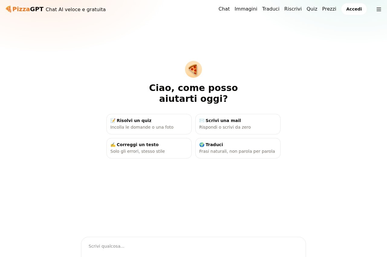 PizzaGPT screenshot