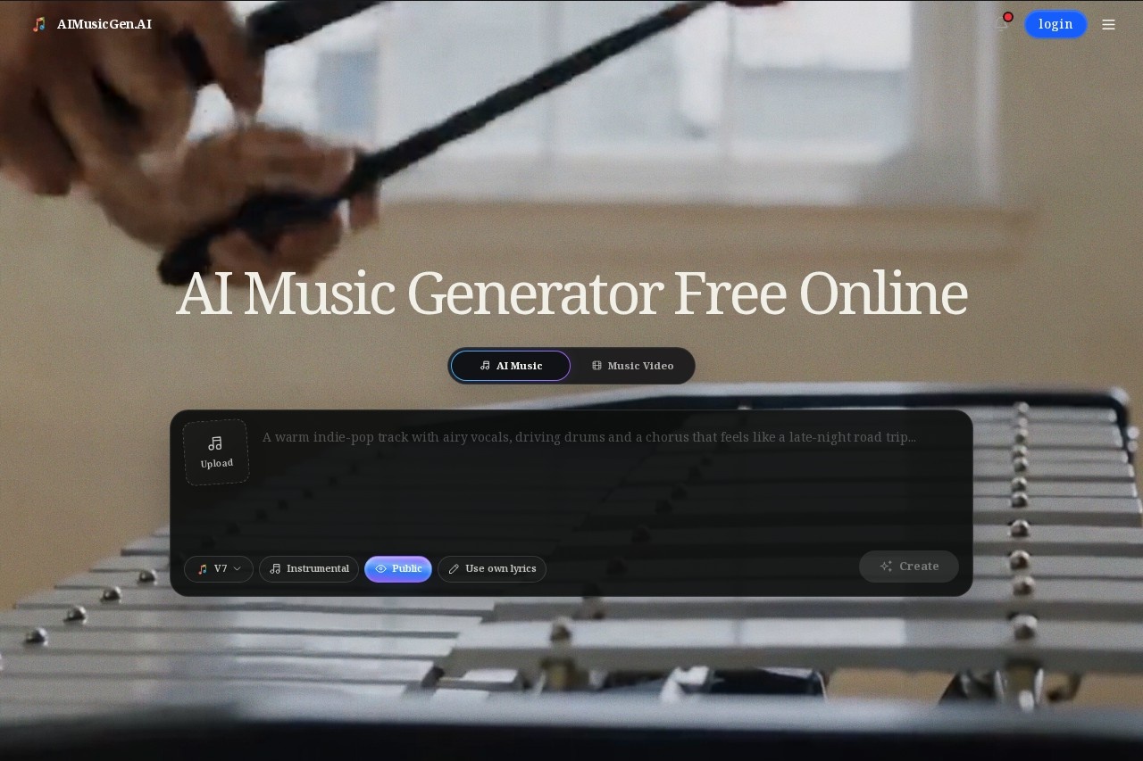 AIMusicGen.AI screenshot