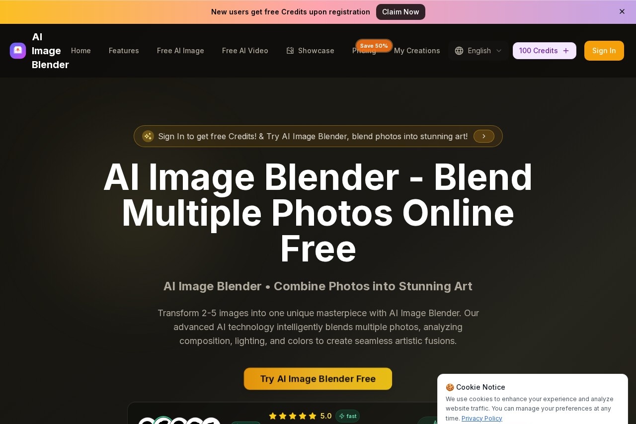 AI Image Blender screenshot