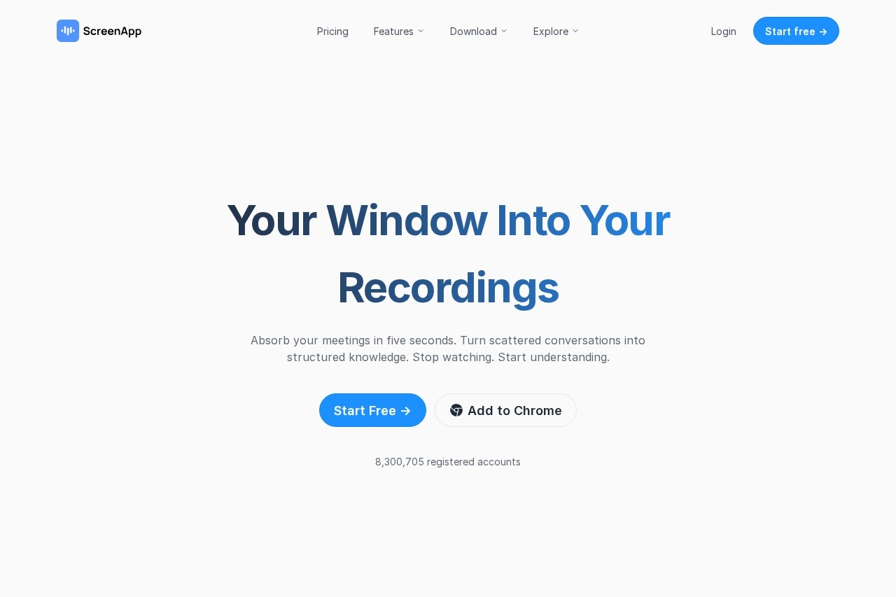 ScreenApp screenshot