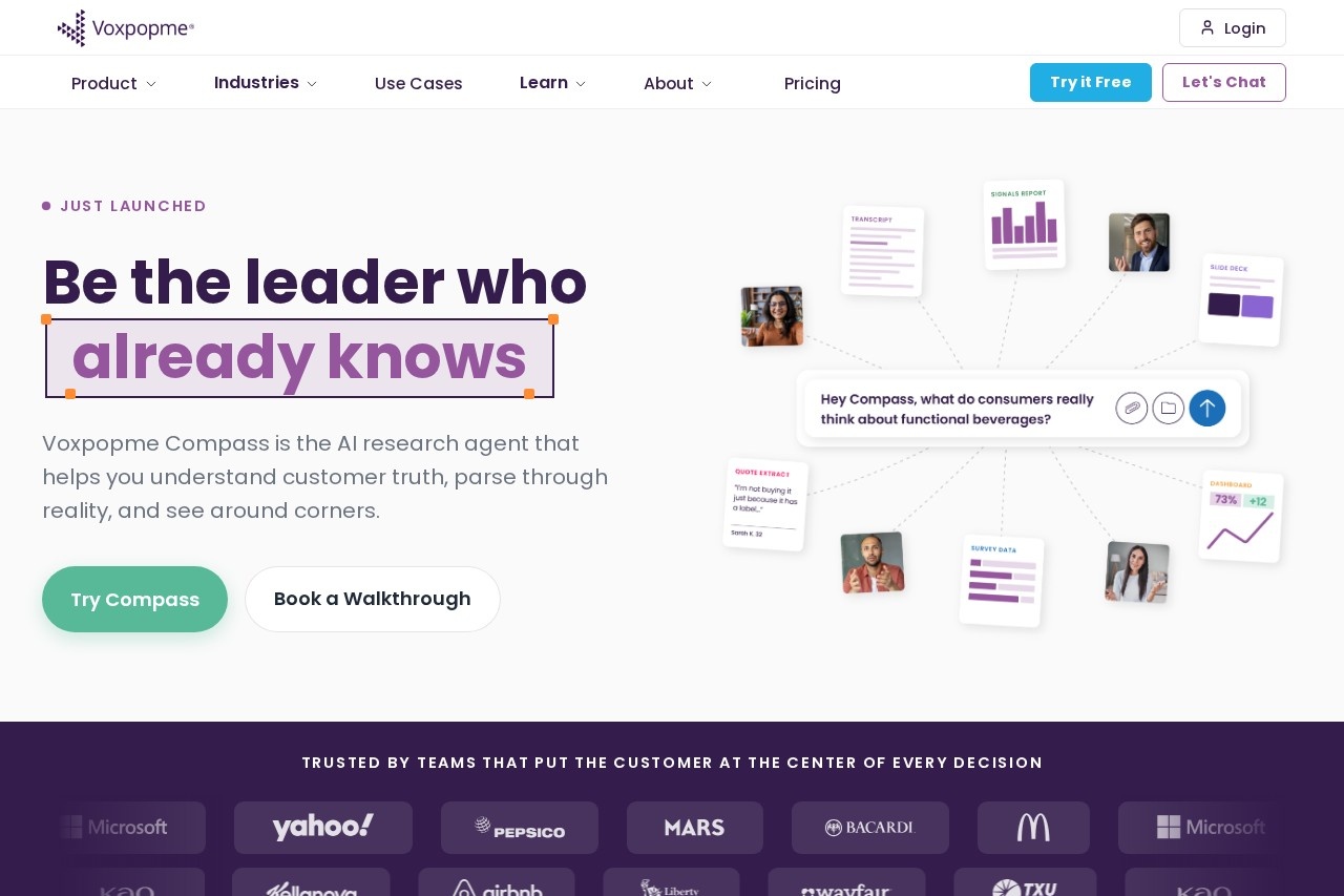 Voxpopme screenshot