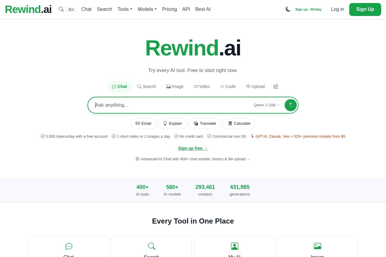Rewind.ai screenshot