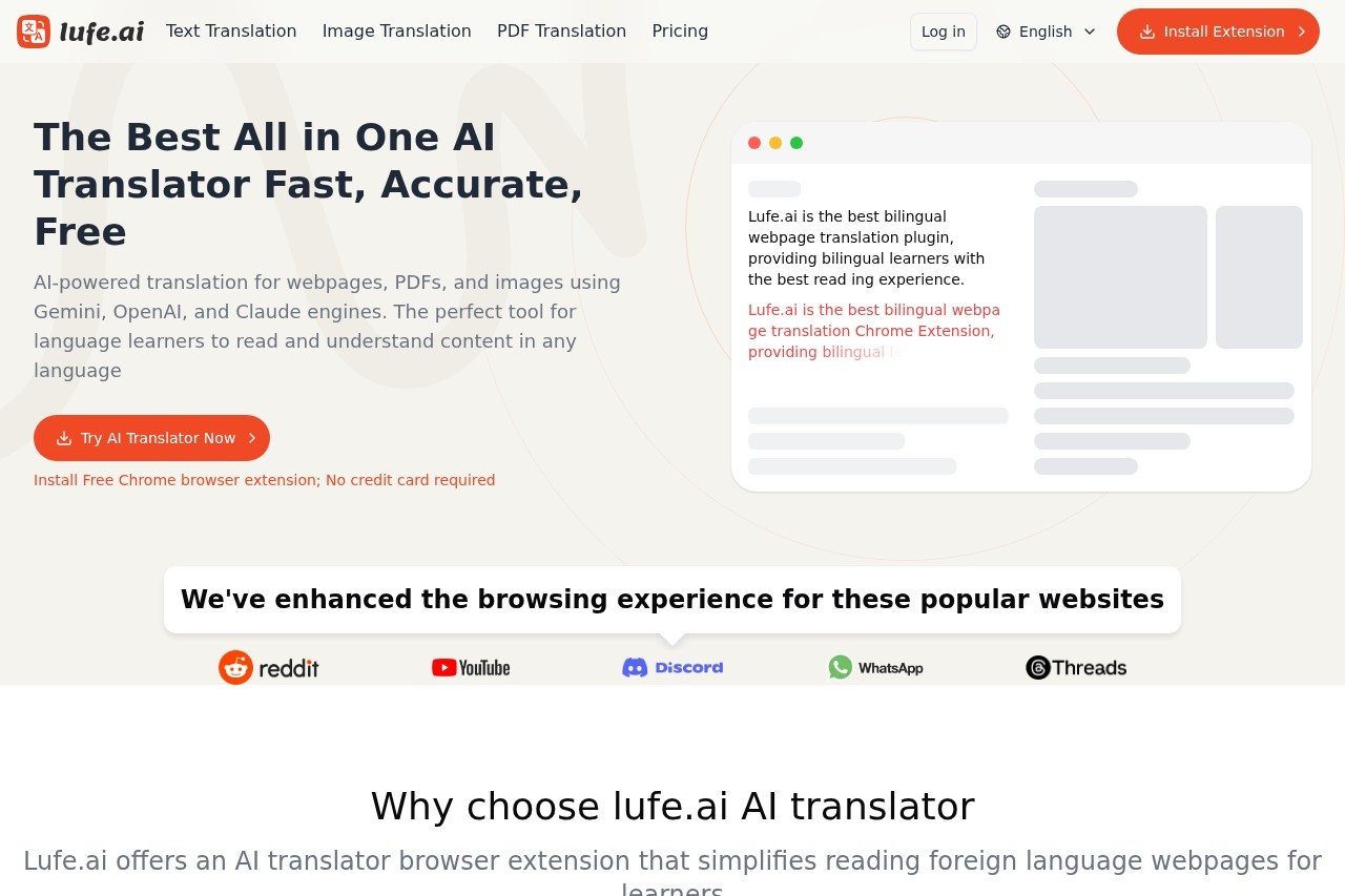 Lufe AI Translator screenshot