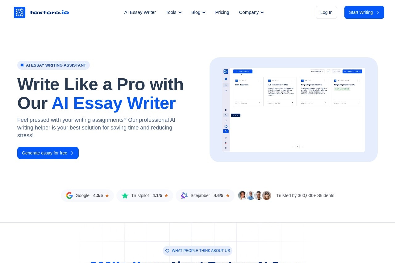 Textero.ai screenshot