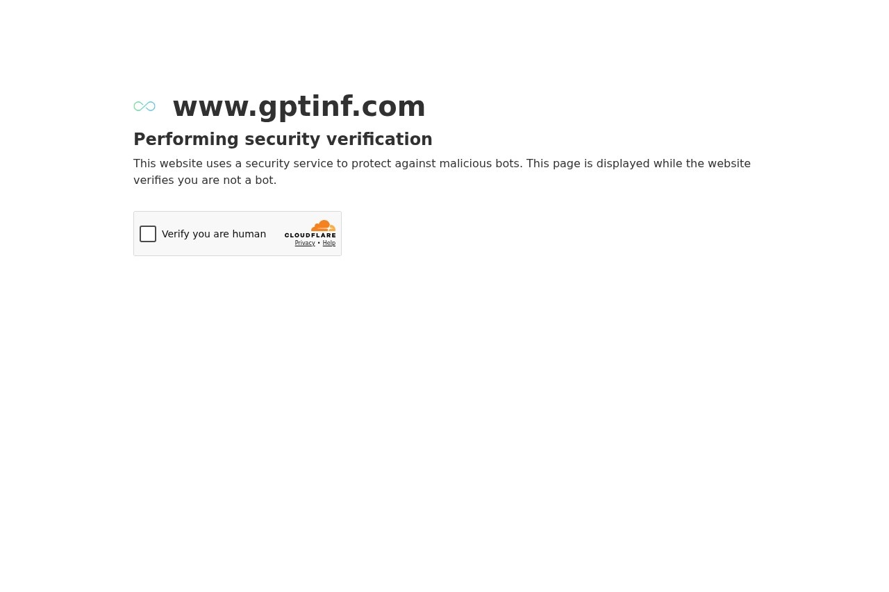 GPTinf screenshot