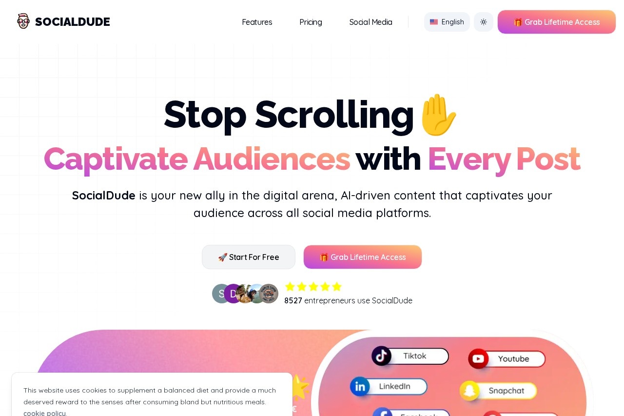SocialDude screenshot