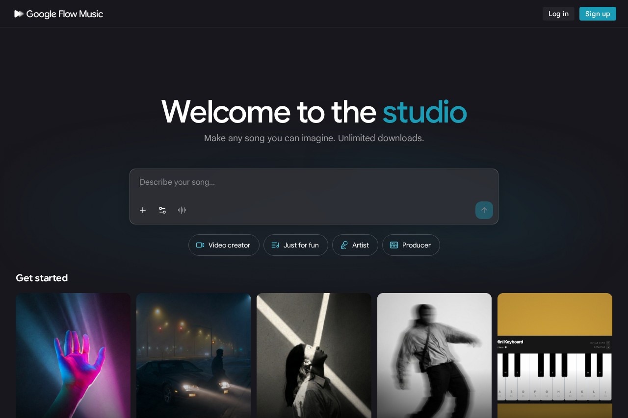 Riffusion screenshot