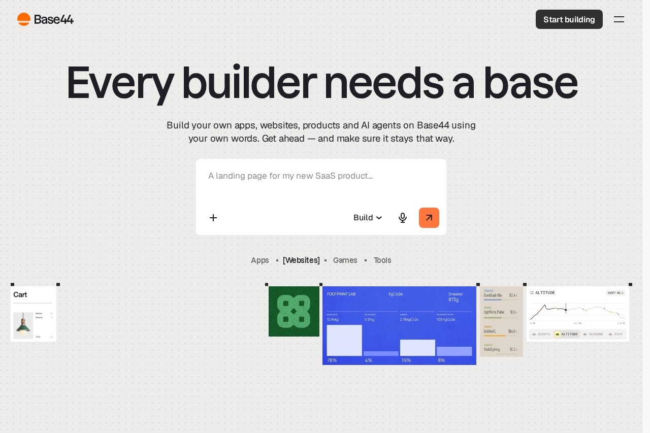 Base44 screenshot