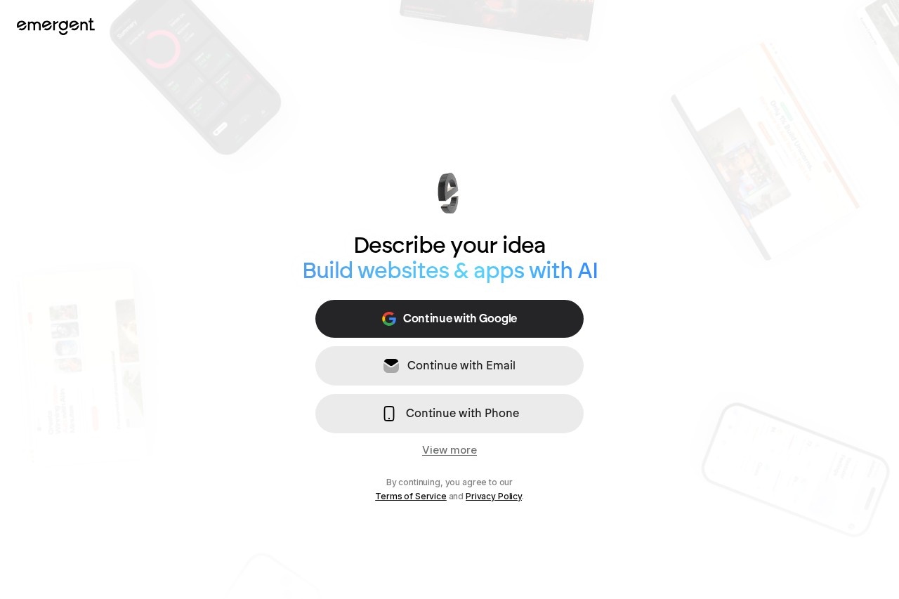 Emergent screenshot