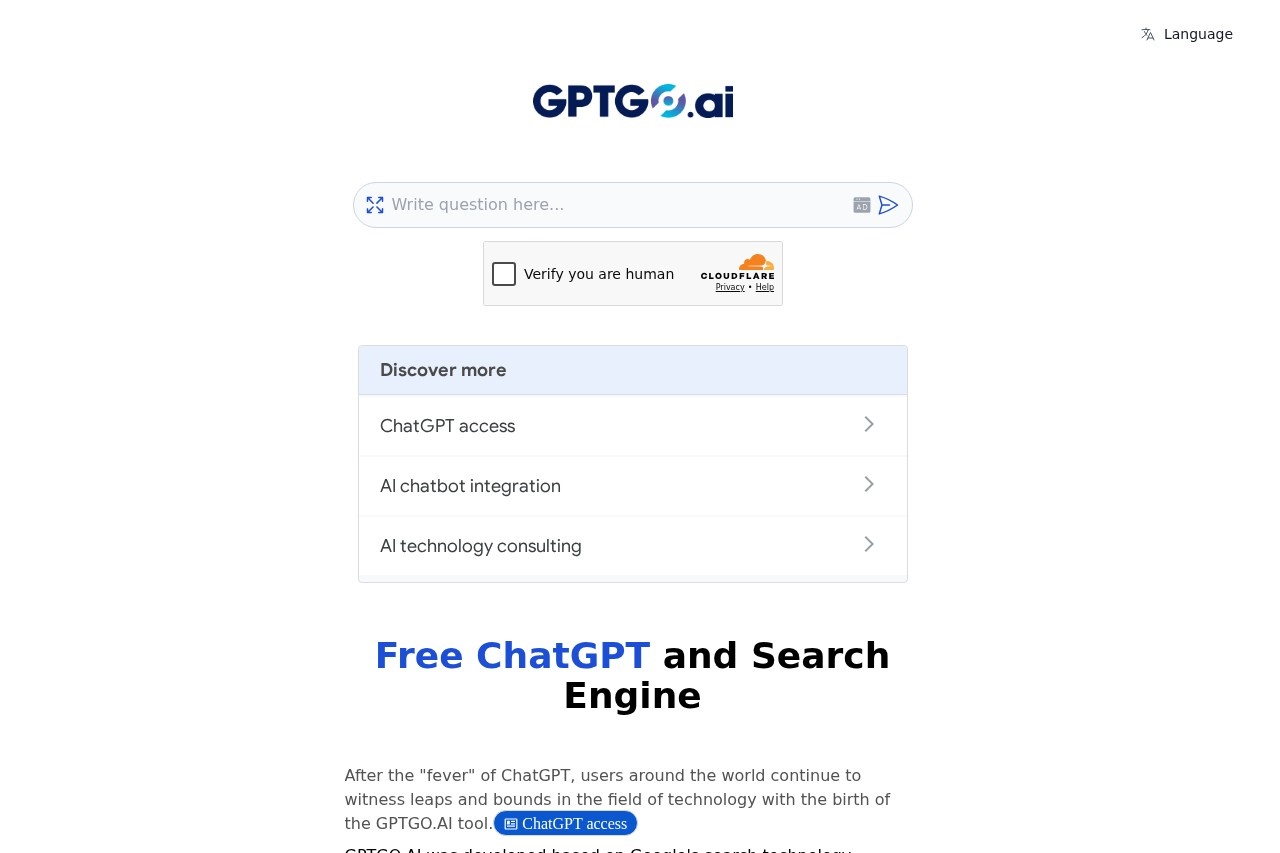 GPTGO screenshot