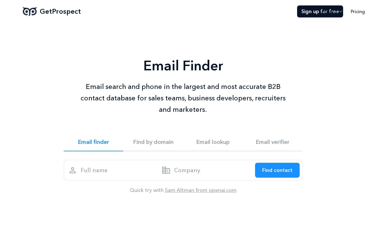 GetProspect screenshot