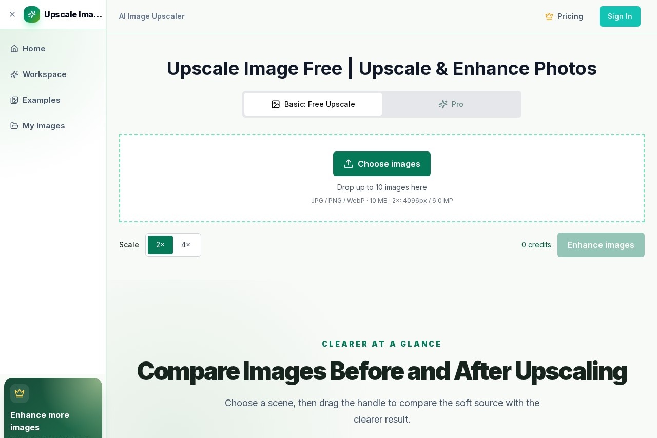 Upscale Image screenshot