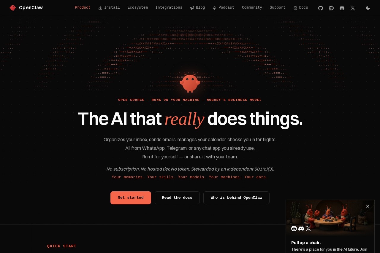 OpenClaw screenshot