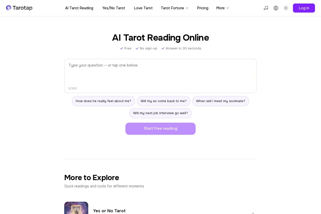 Tarotap screenshot