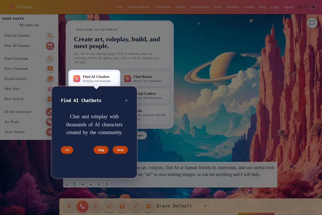 Netwrck screenshot