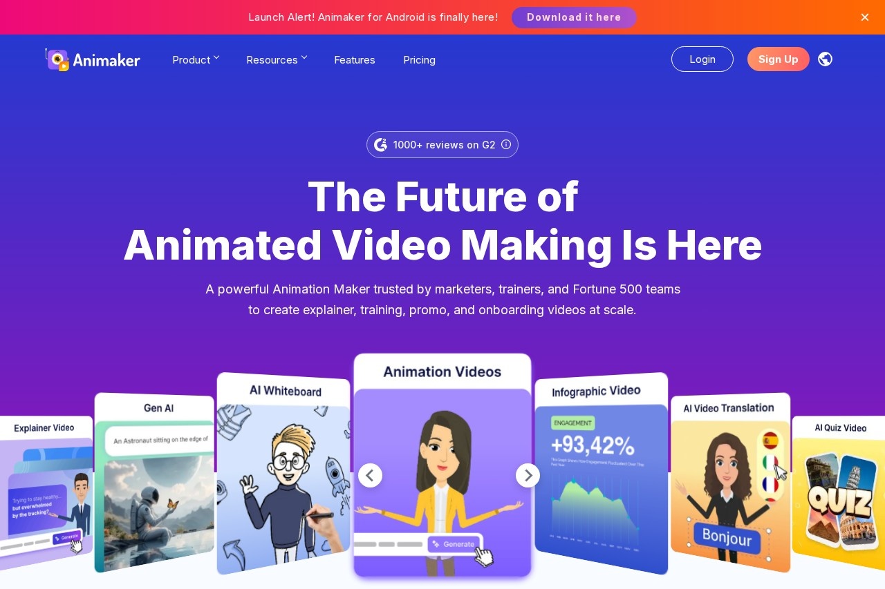 Animaker screenshot
