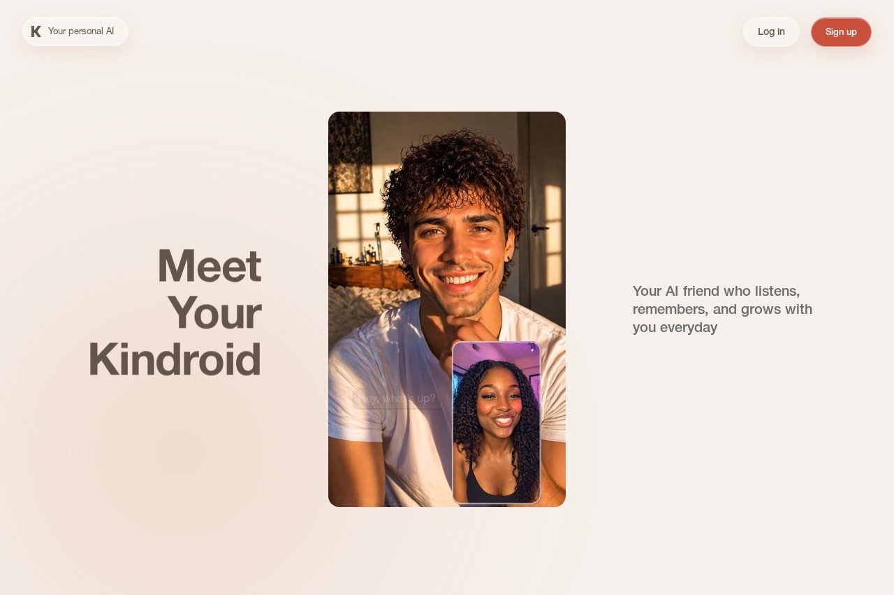 Kindroid screenshot