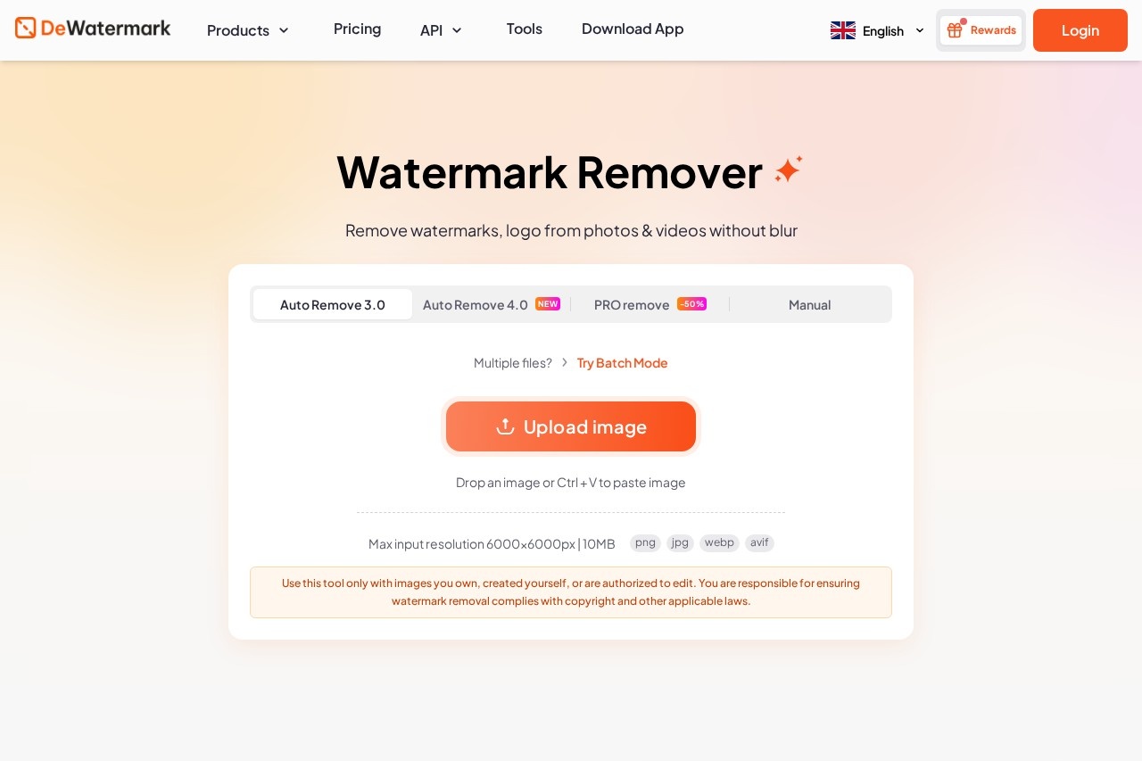 Dewatermark AI screenshot