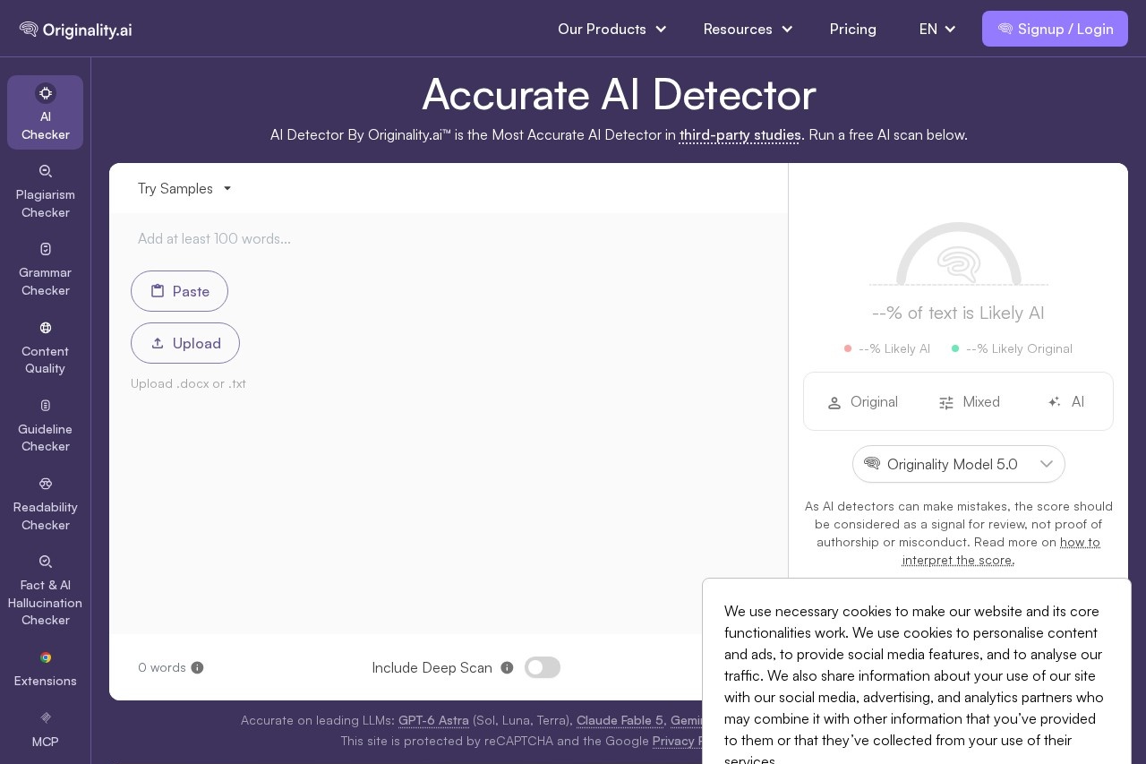 Originality.ai screenshot