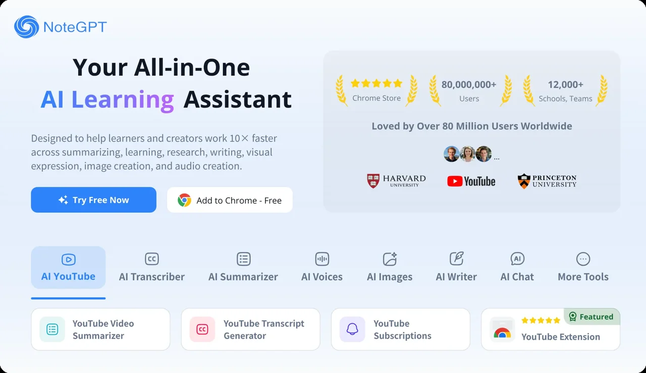 NoteGPT screenshot